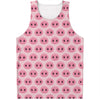 Pink Pig Nose Pattern Print Men's Tank Top