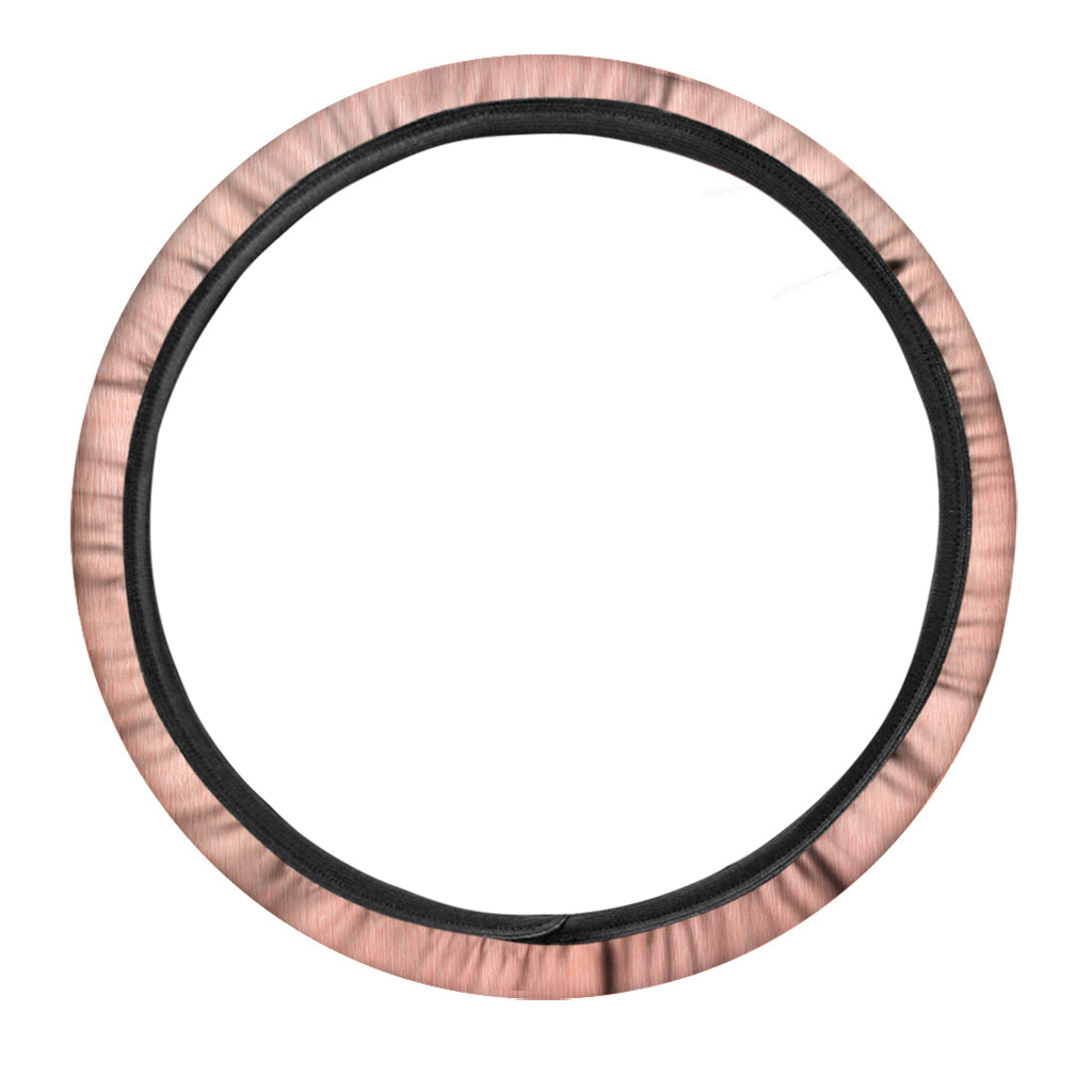 Pink Pig Tail Print Car Steering Wheel Cover