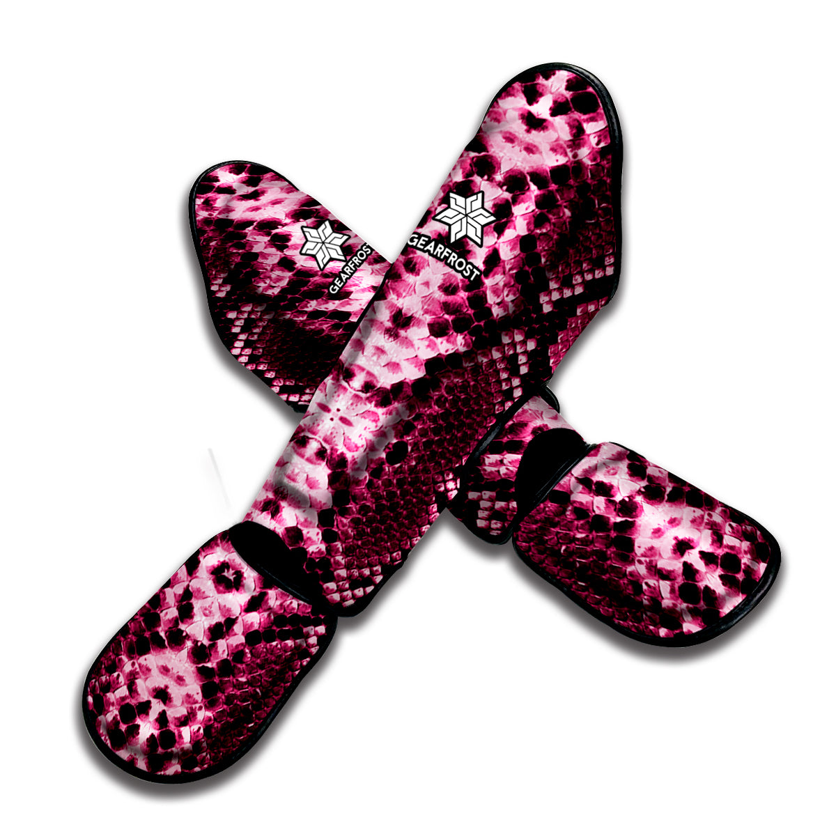 Pink Python Snakeskin Print Muay Thai Shin Guard