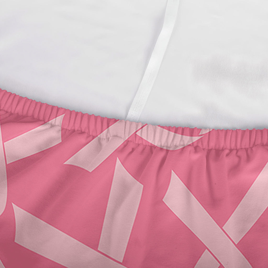 Pink Ribbon Breast Cancer Pattern Print Sofa Cover