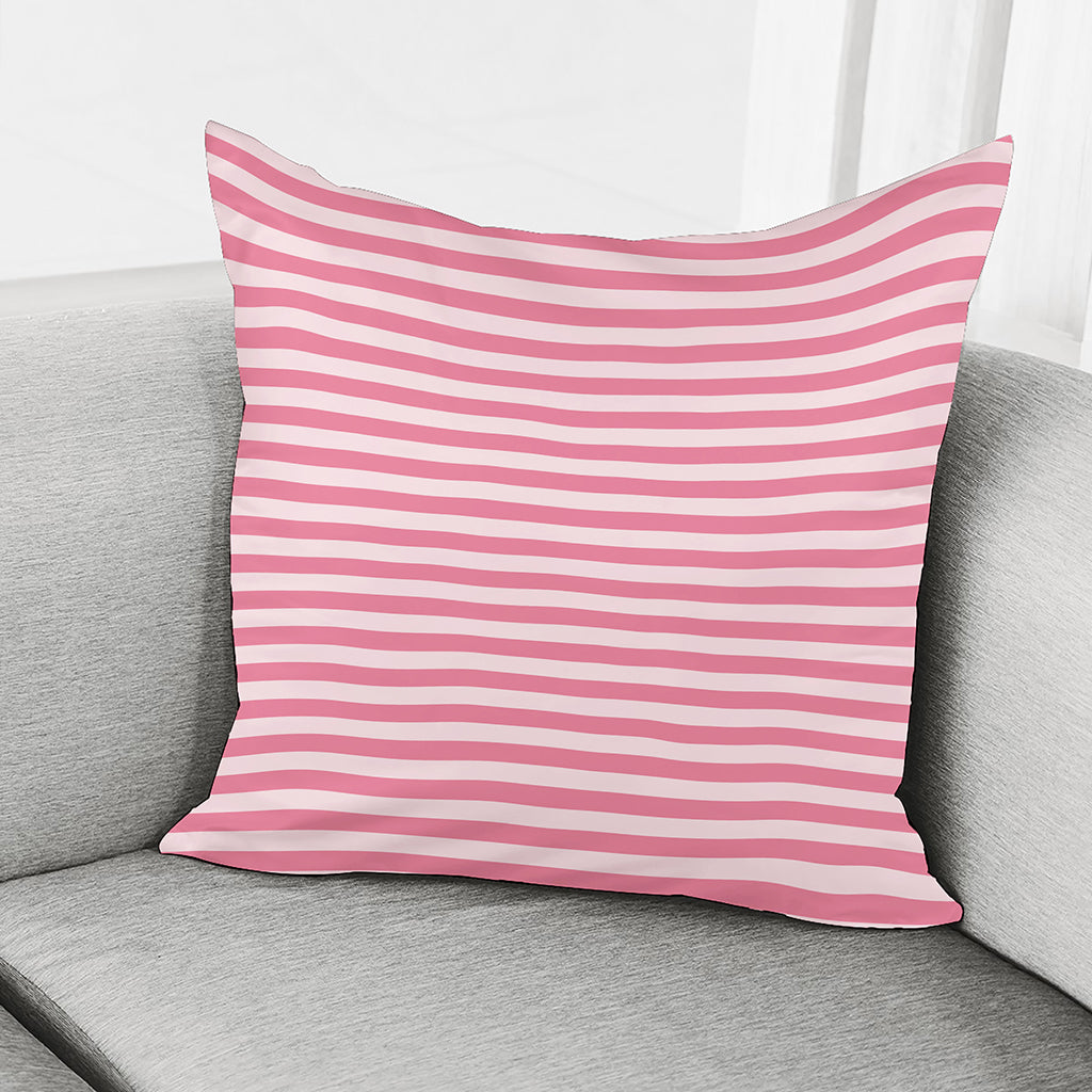Pink Striped Pattern Print Pillow Cover