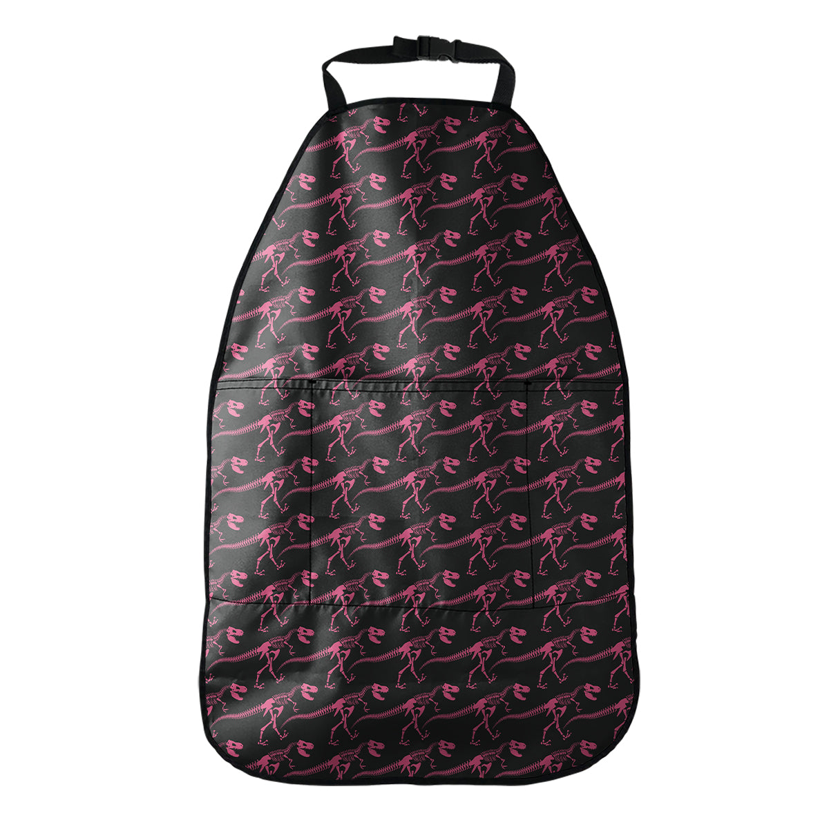 Pink Tyrannosaurus Fossil Pattern Print Car Seat Organizers