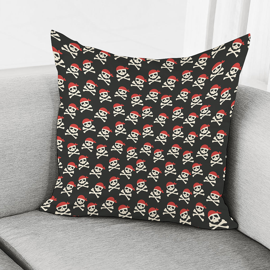 Pirate Skull Crossbones Pattern Print Pillow Cover