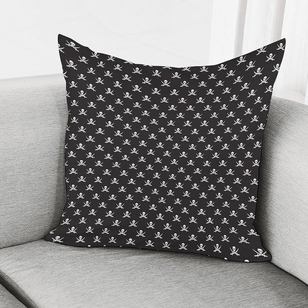 Pirate Skull Symbol Pattern Print Pillow Cover