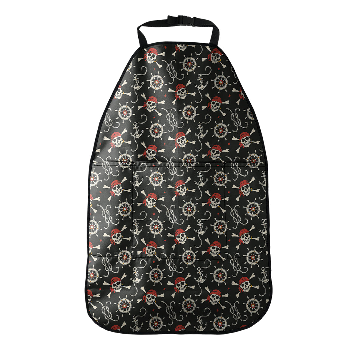 Pirate Theme Pattern Print Car Seat Organizers