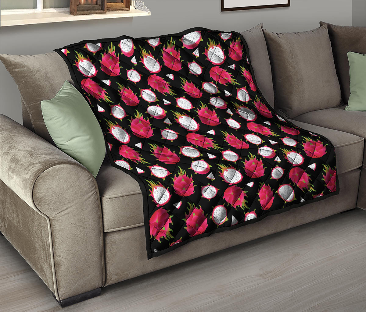 Pitaya Pattern Print Quilt