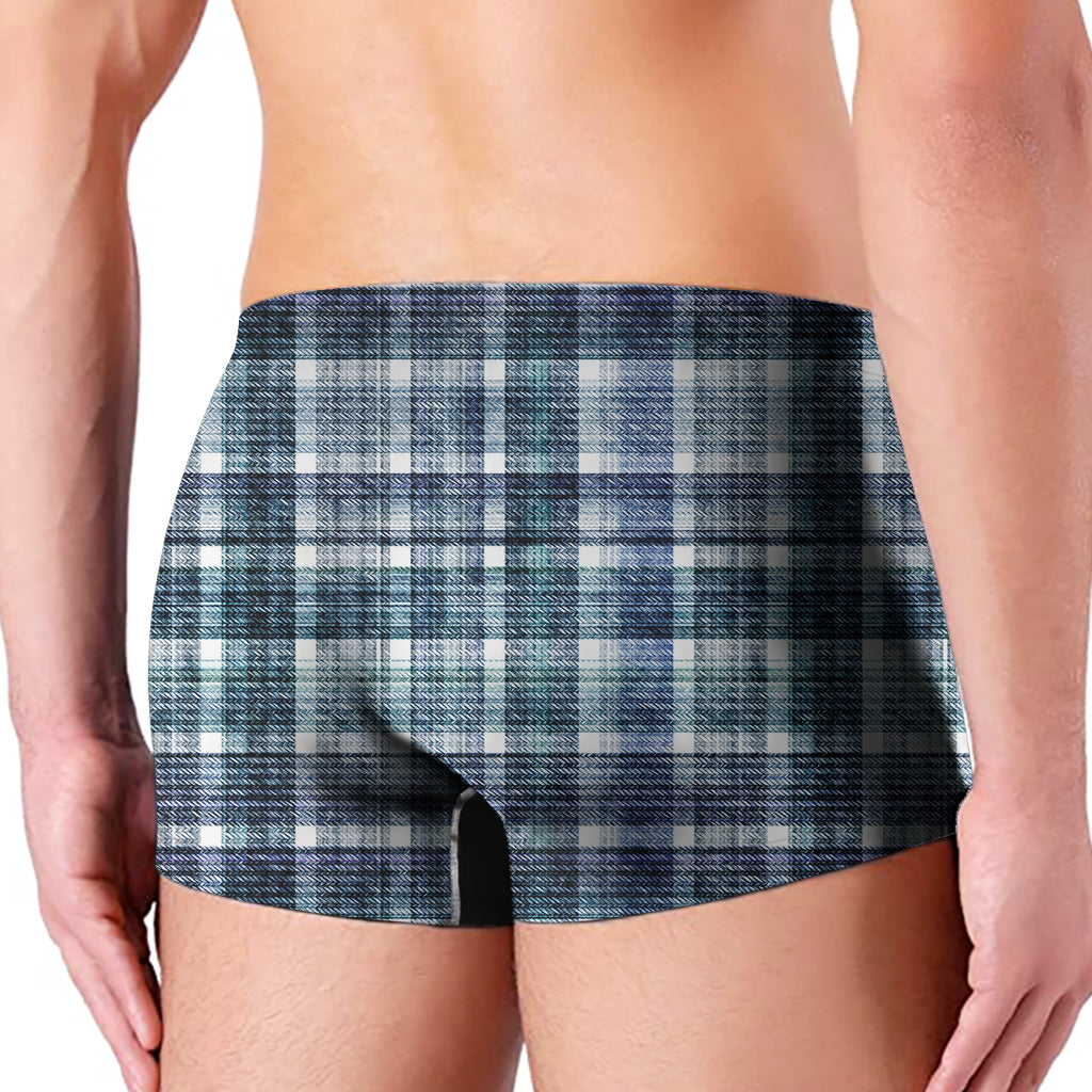 Plaid Denim Jeans Pattern Print Men's Boxer Briefs