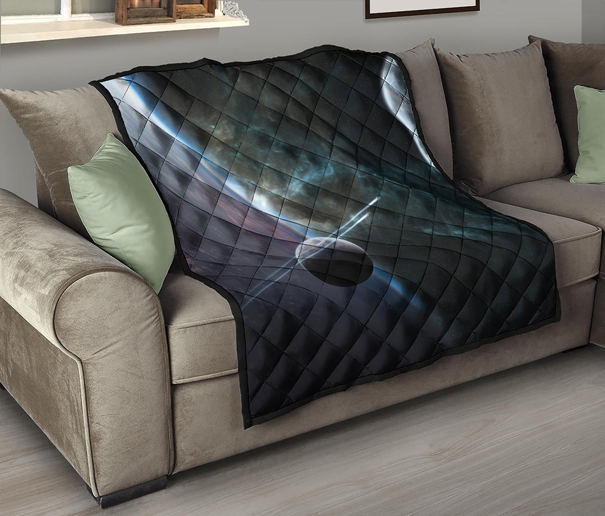 Planet And Space Print Quilt