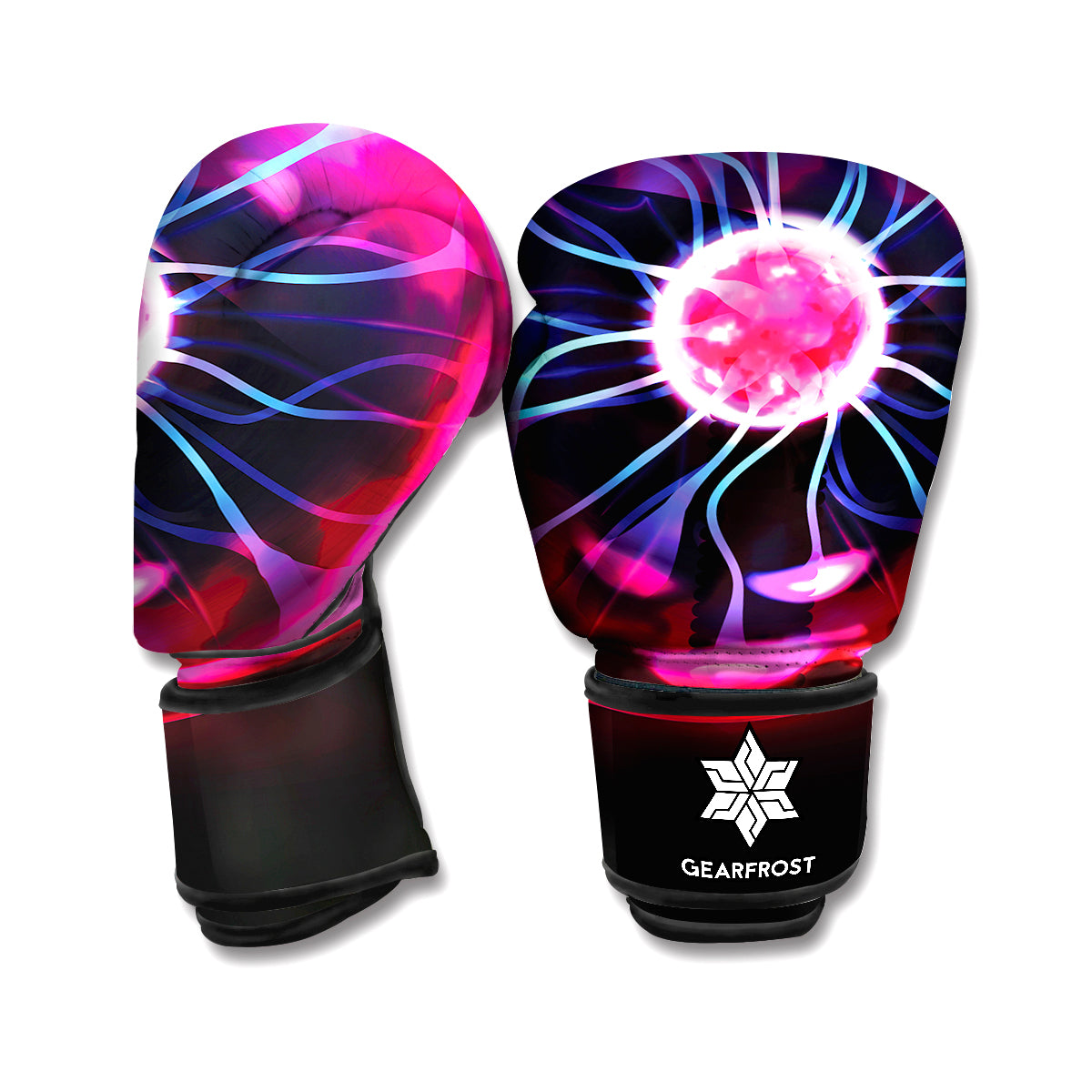 Plasma Ball Print Boxing Gloves