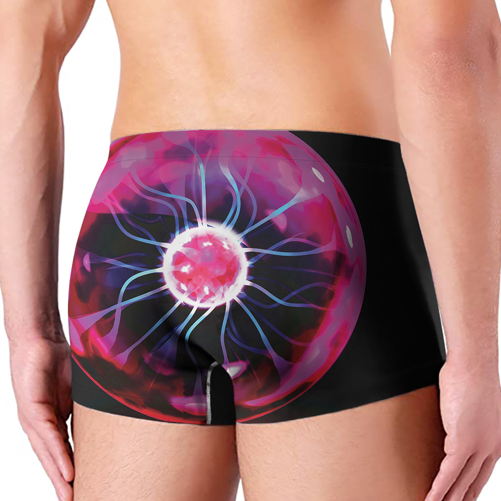 Plasma Ball Print Men's Boxer Briefs