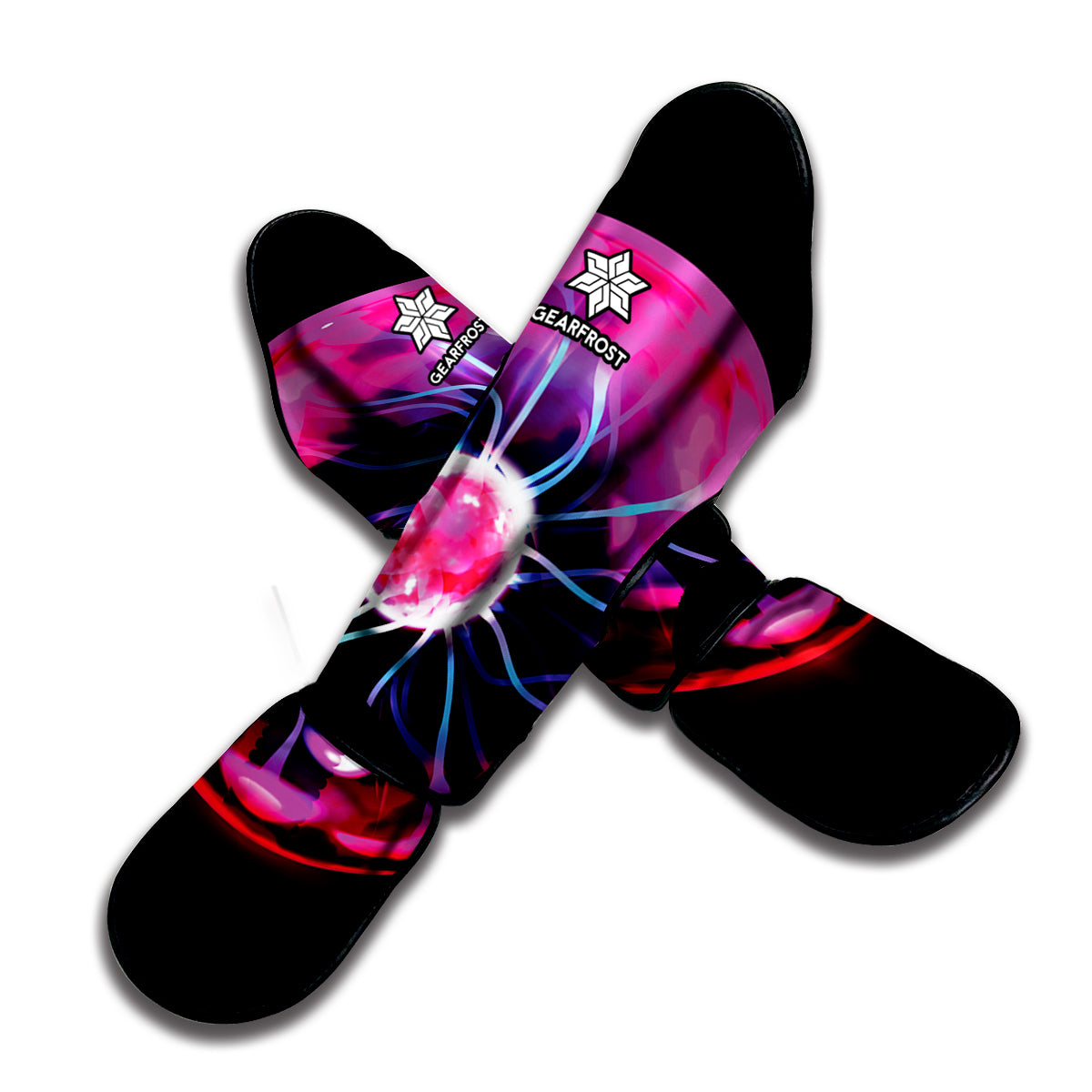 Plasma Ball Print Muay Thai Shin Guard