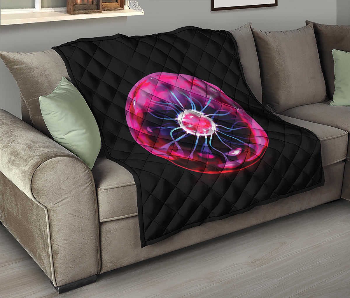 Plasma Ball Print Quilt