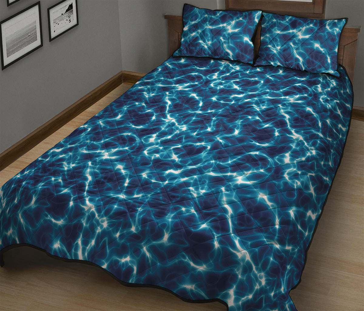 Plasma Energy Print Quilt Bed Set