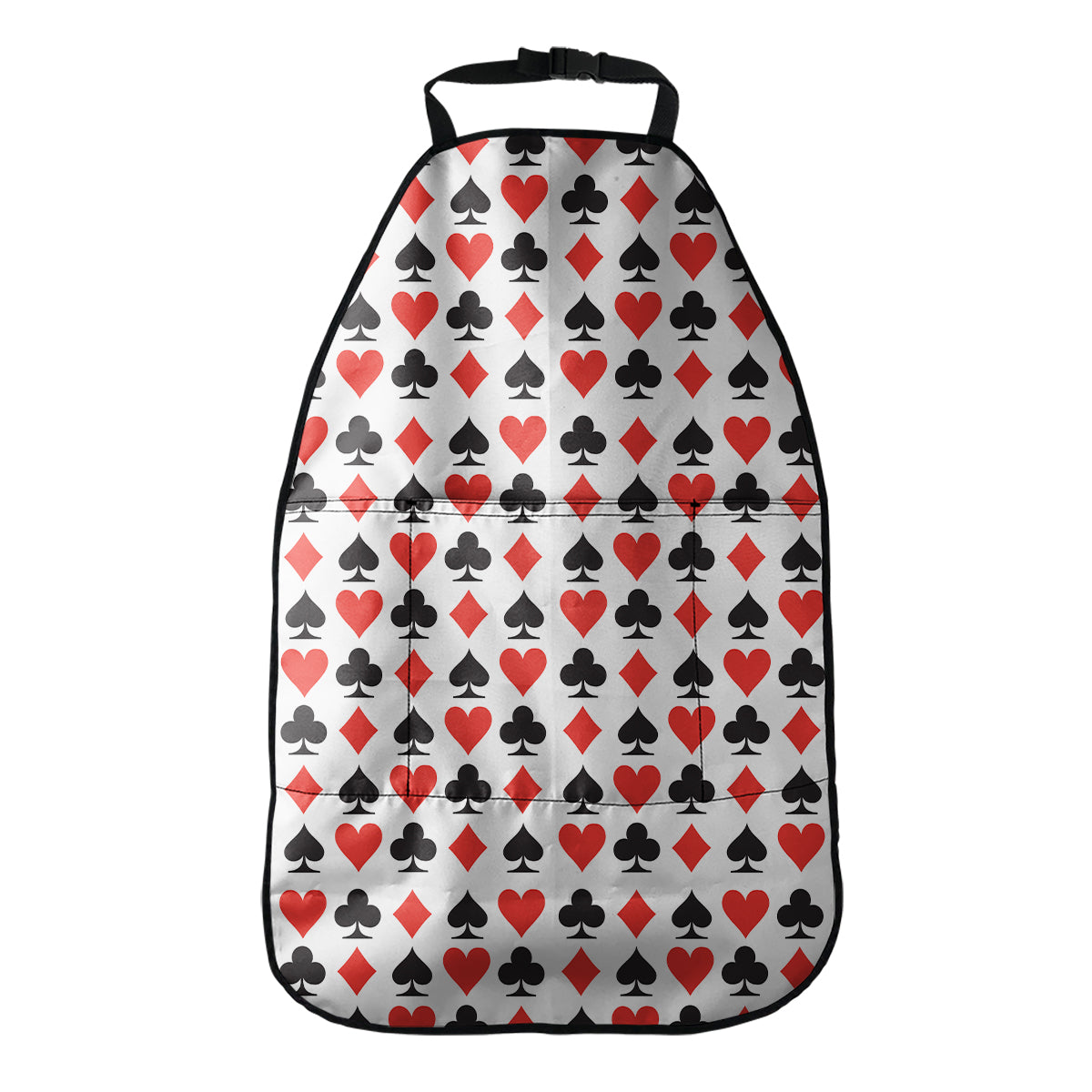 Playing Card Symbols Pattern Print Car Seat Organizers