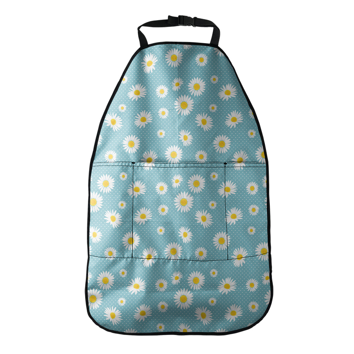 Polka Dot Daisy Flower Pattern Print Car Seat Organizers