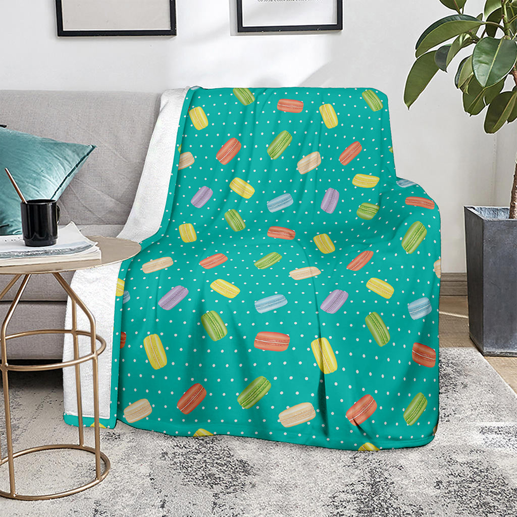 Polka Dot Macaron Pattern Print Blanket
