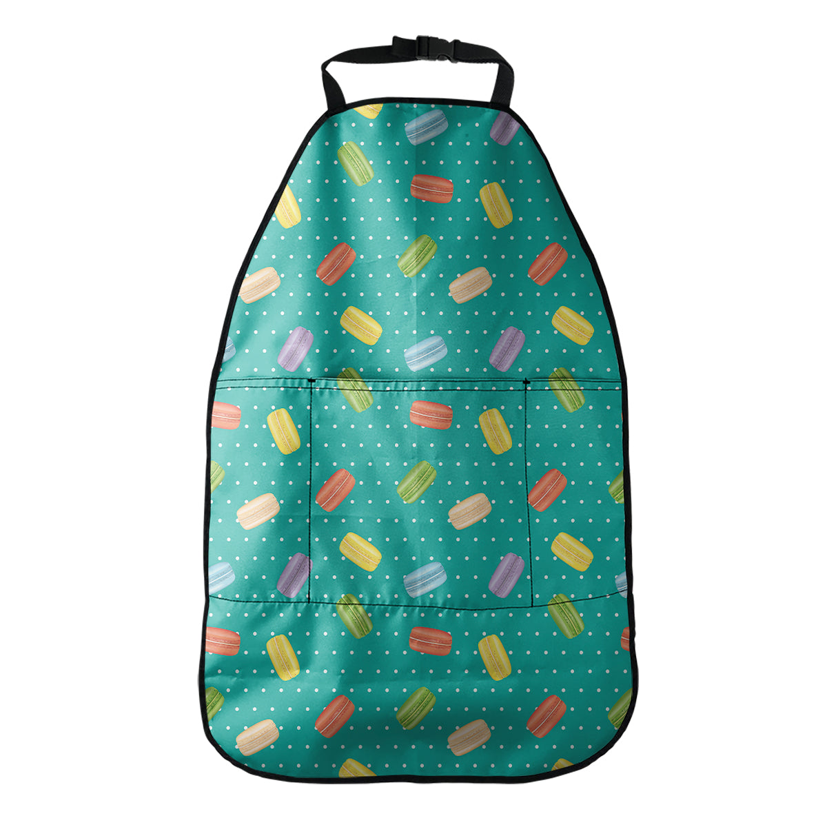 Polka Dot Macaron Pattern Print Car Seat Organizers