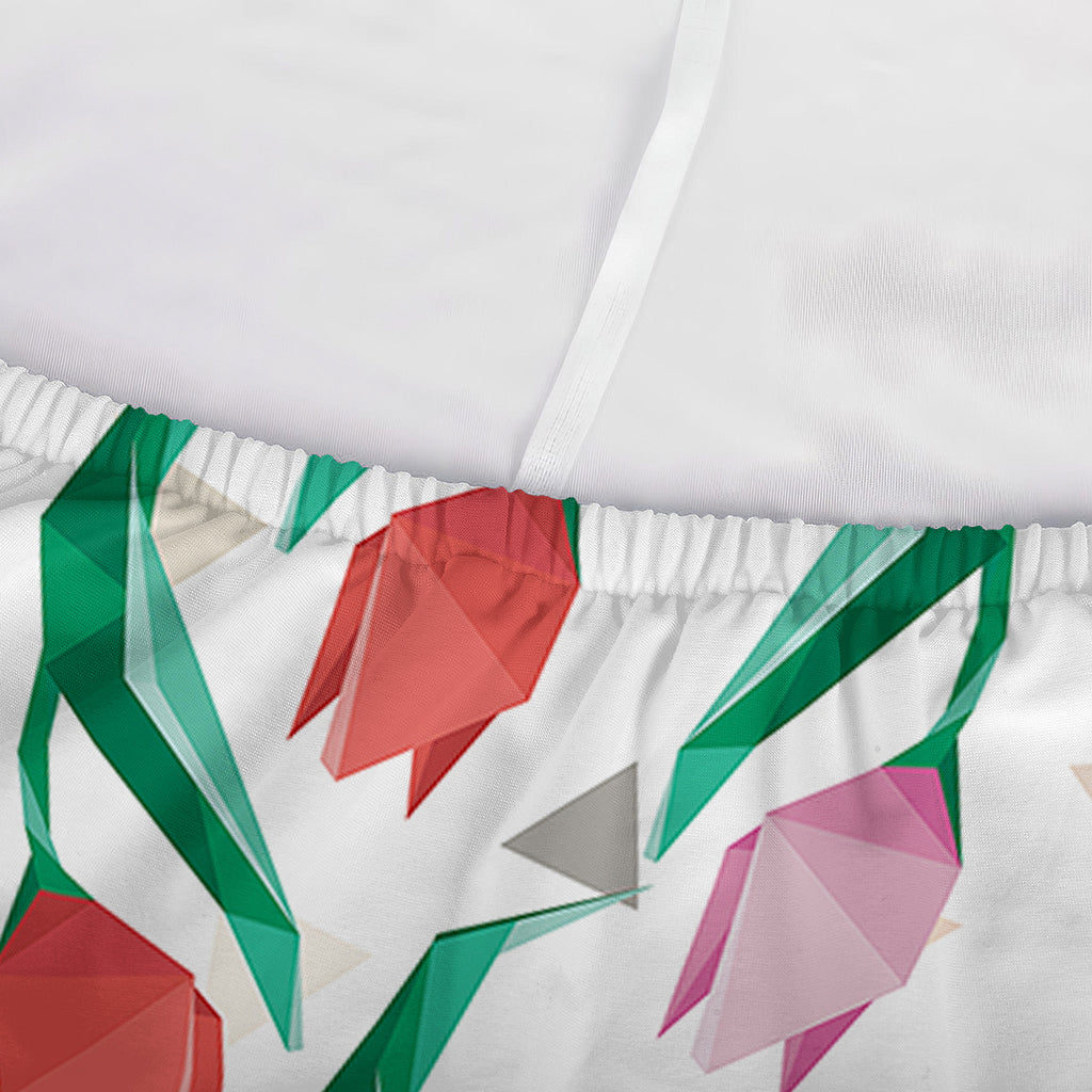 Polygon Tulip Pattern Print Sofa Cover