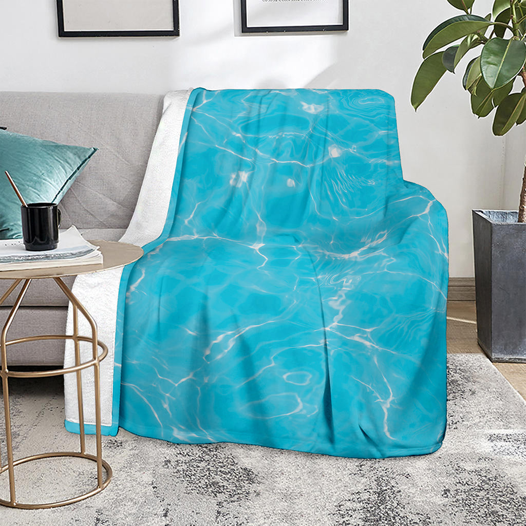 Pool Water Surface Print Blanket