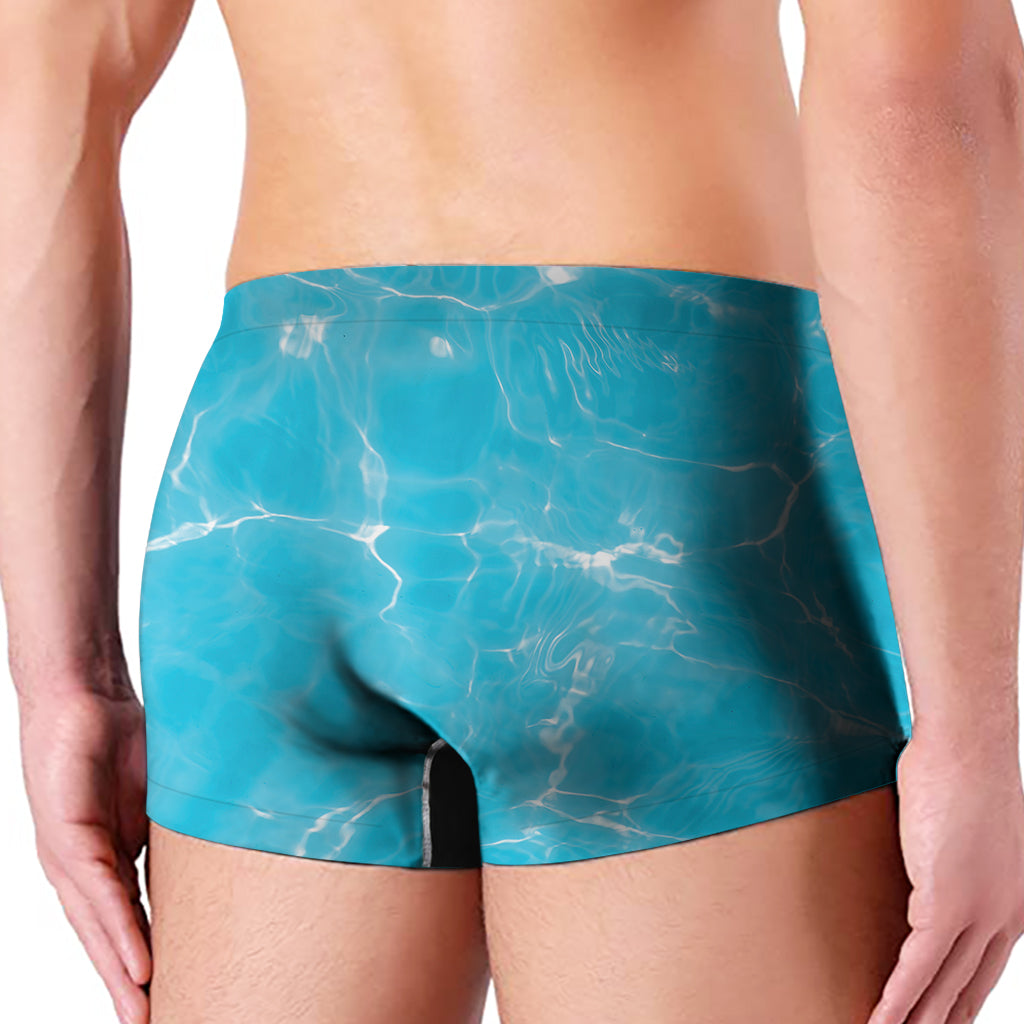 Pool Water Surface Print Men's Boxer Briefs