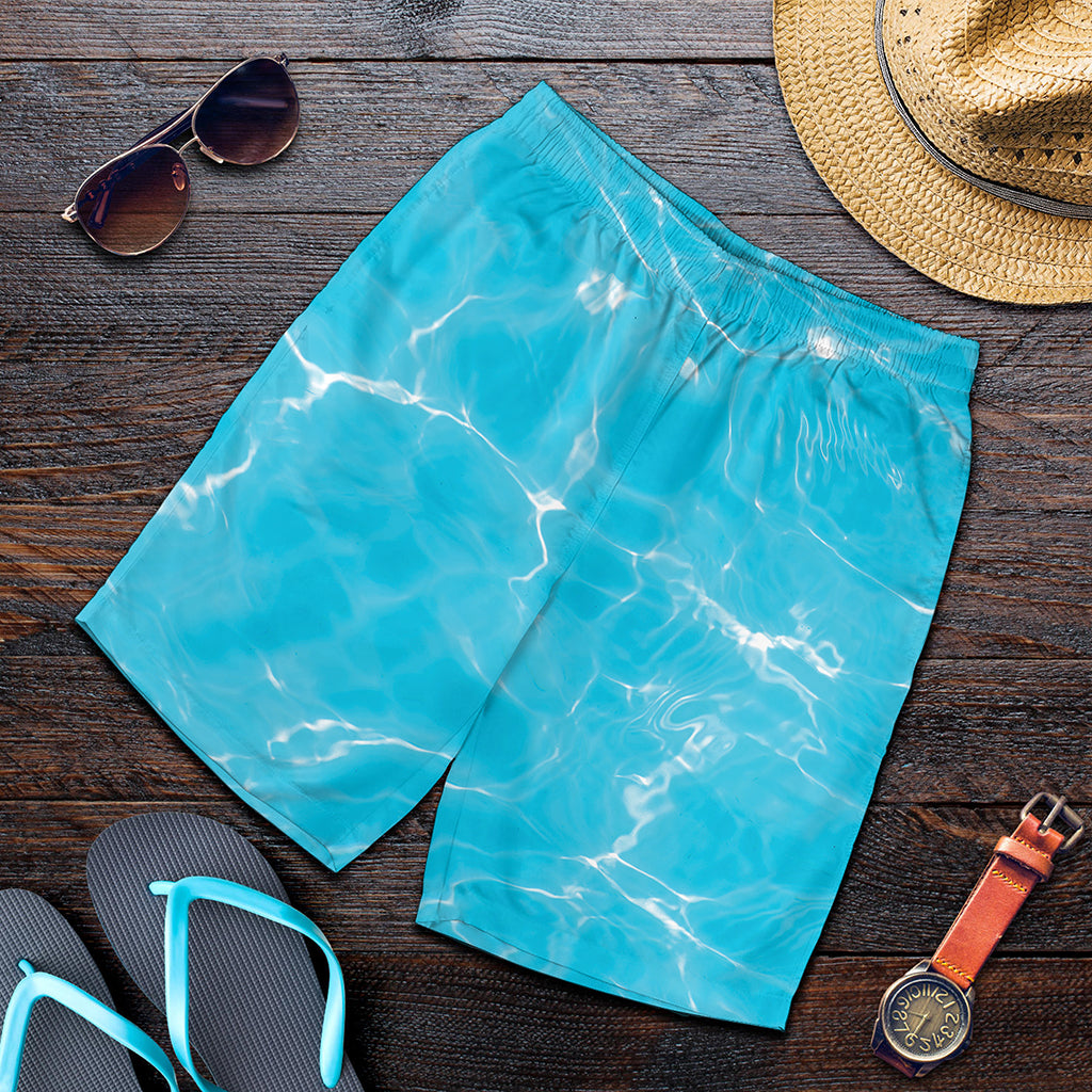Pool Water Surface Print Men's Shorts