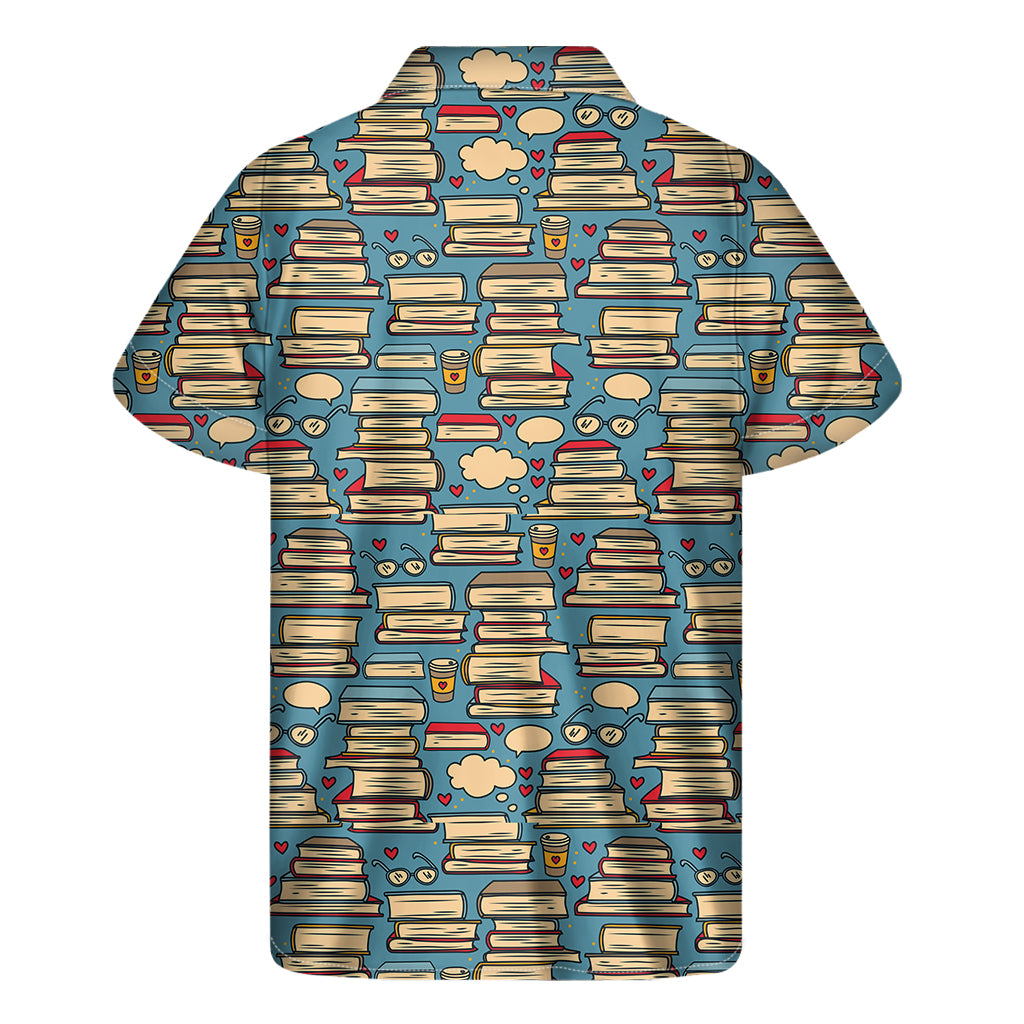 Pop Art Books Pattern Print Men's Short Sleeve Shirt