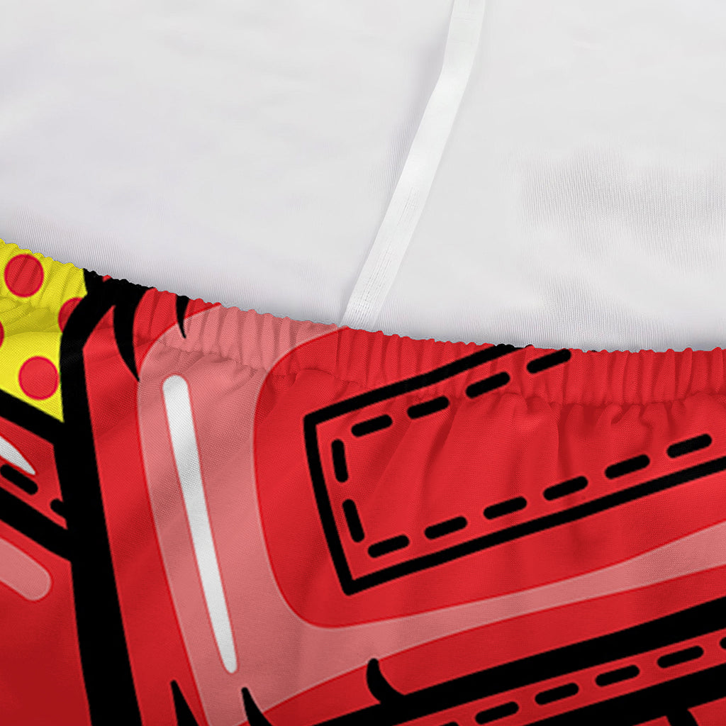 Pop Art Boxing Gloves Print Sofa Cover