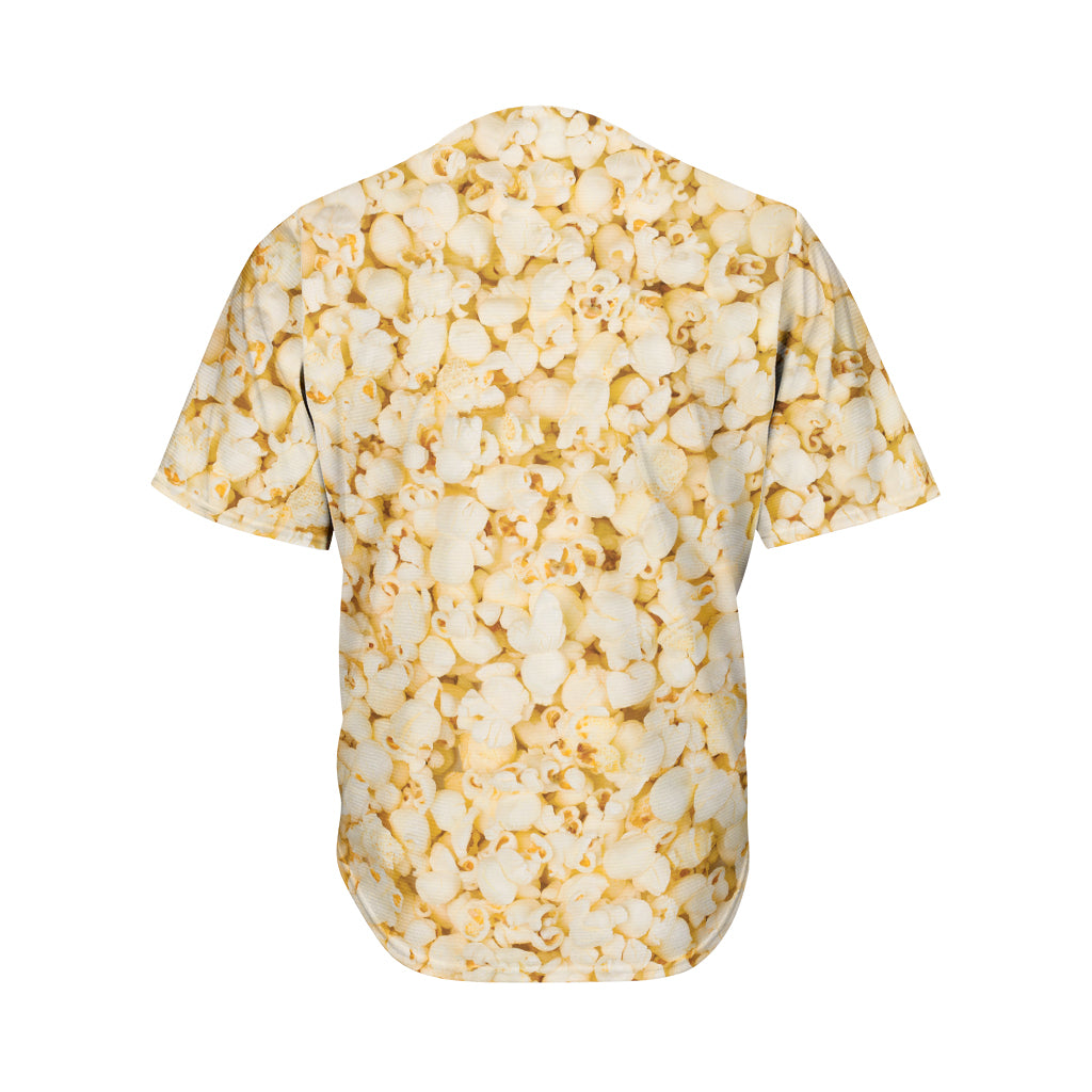 Popcorn Print Men's Baseball Jersey