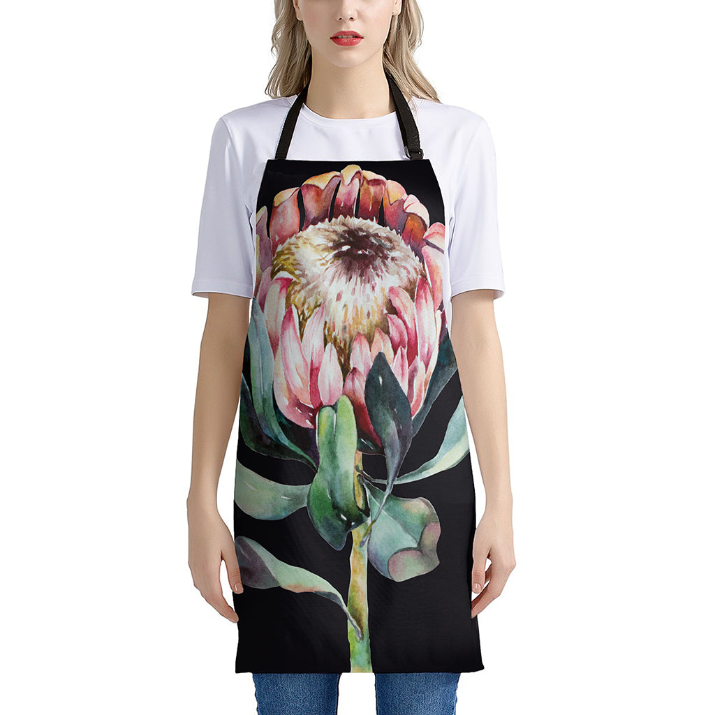 Protea Flower Print Apron