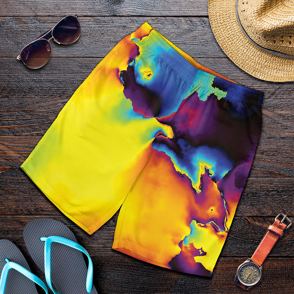 Psychedelic Acid Print Men's Shorts