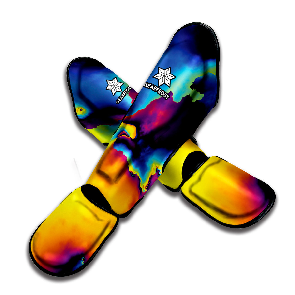 Psychedelic Acid Print Muay Thai Shin Guard
