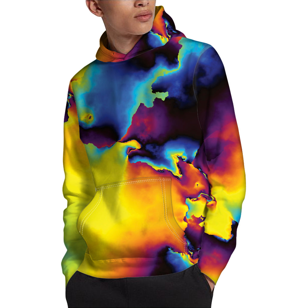 Psychedelic Acid Print Pullover Hoodie