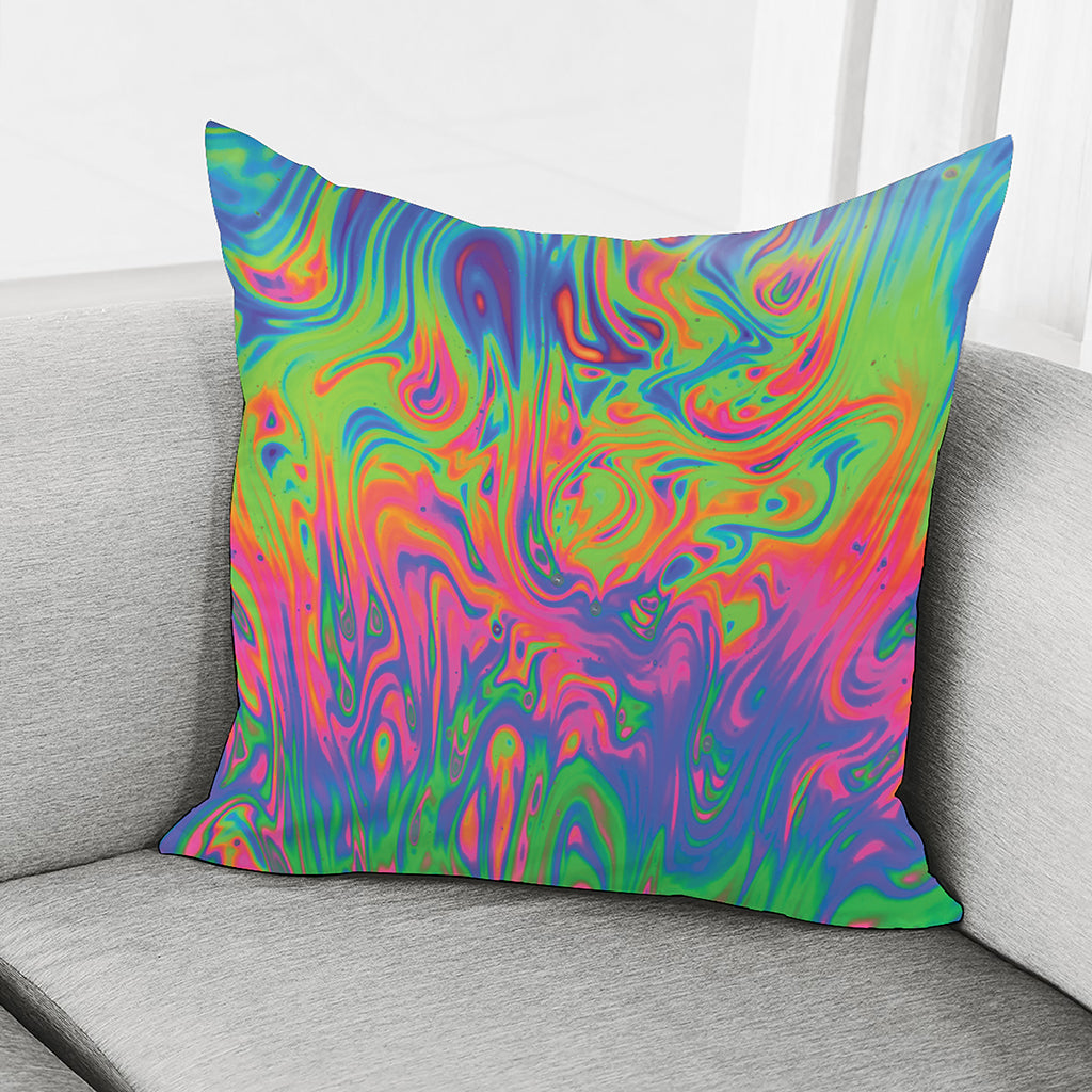 Psychedelic Bubble Print Pillow Cover