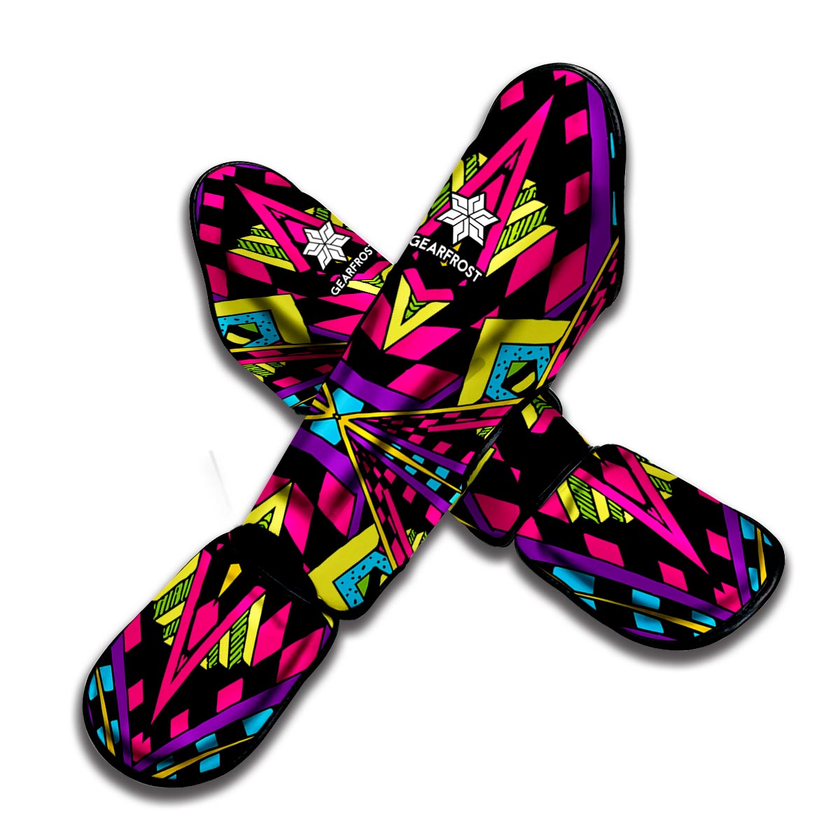 Psychedelic Ethnic Trippy Print Muay Thai Shin Guard