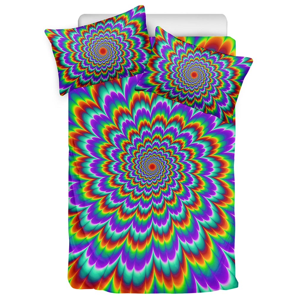 Psychedelic Expansion Optical Illusion Duvet Cover Bedding Set