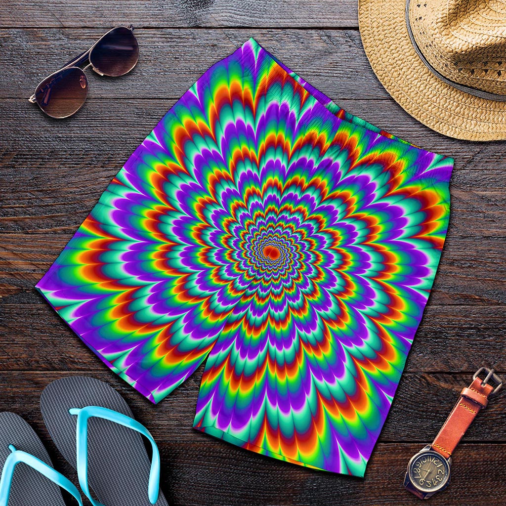 Psychedelic Expansion Optical Illusion Men's Shorts