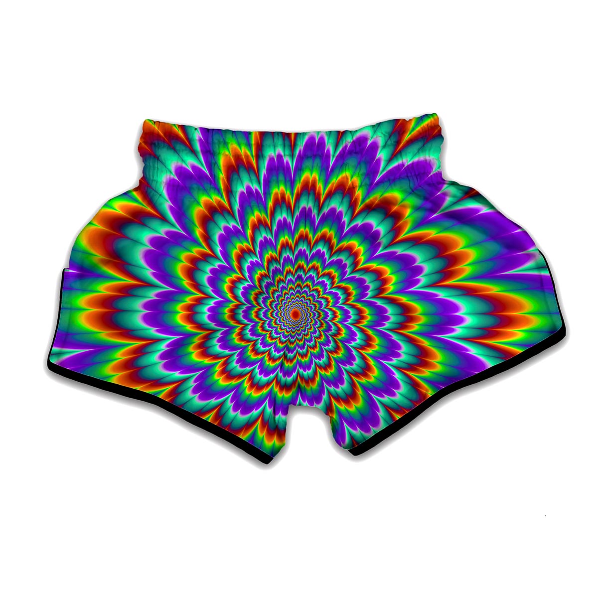 Psychedelic Expansion Optical Illusion Muay Thai Boxing Shorts