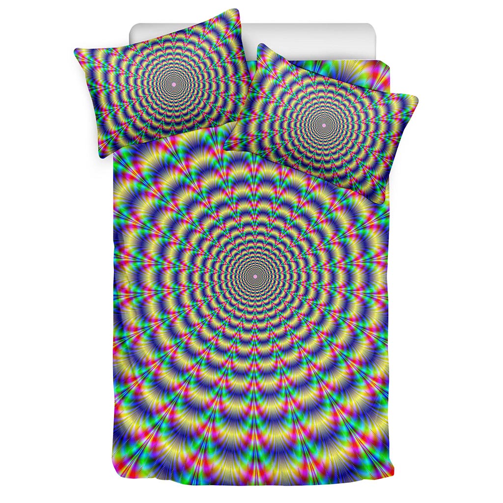 Psychedelic Explosion Optical Illusion Duvet Cover Bedding Set
