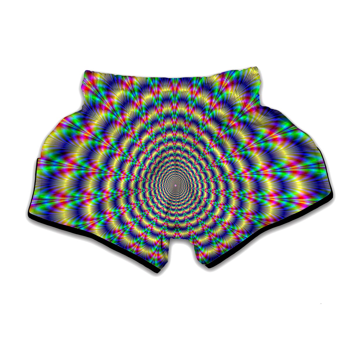 Psychedelic Explosion Optical Illusion Muay Thai Boxing Shorts