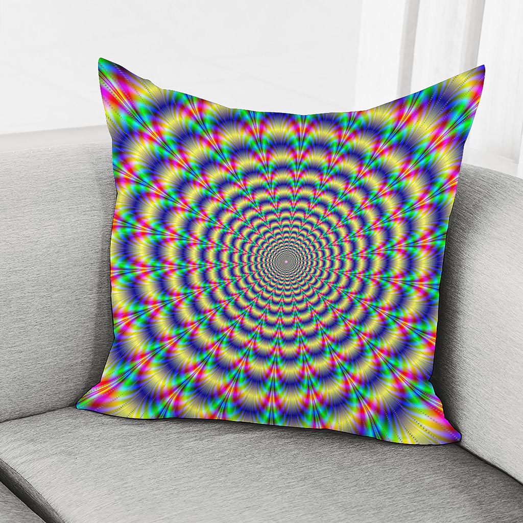 Psychedelic Explosion Optical Illusion Pillow Cover