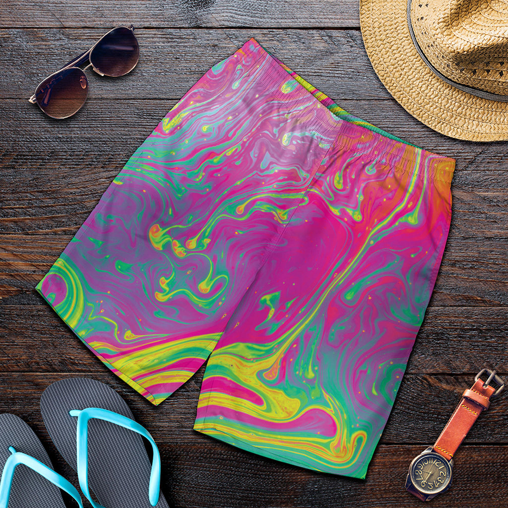 Psychedelic Formed Print Men's Shorts