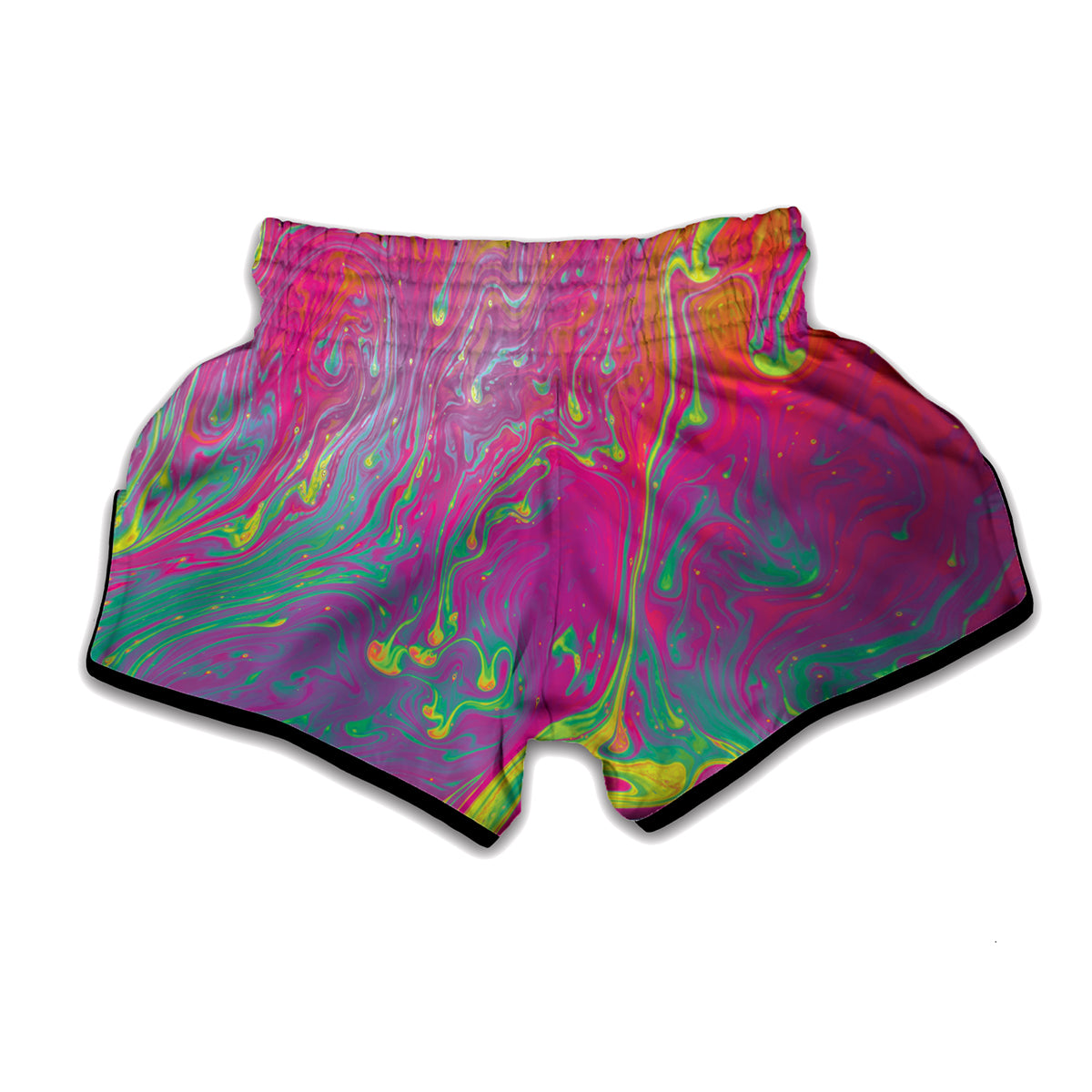 Psychedelic Formed Print Muay Thai Boxing Shorts