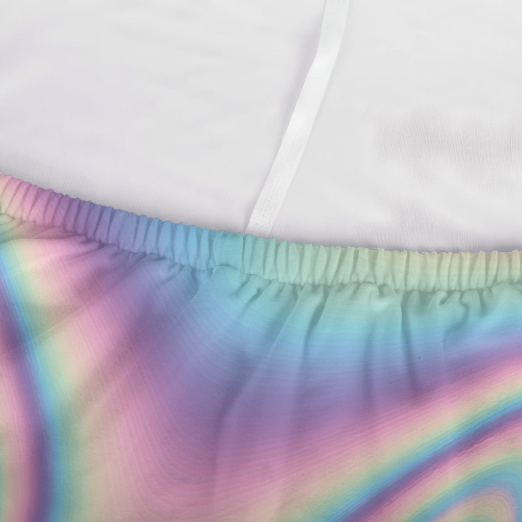 Psychedelic Holographic Print Sofa Cover