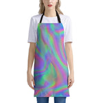 Psychedelic Holographic Trippy Print Apron