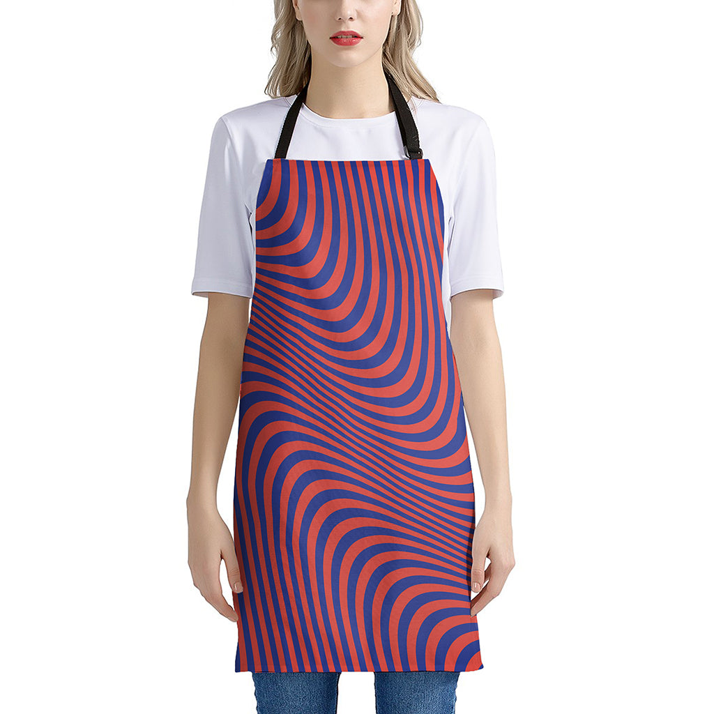 Psychedelic Illusion Print Apron