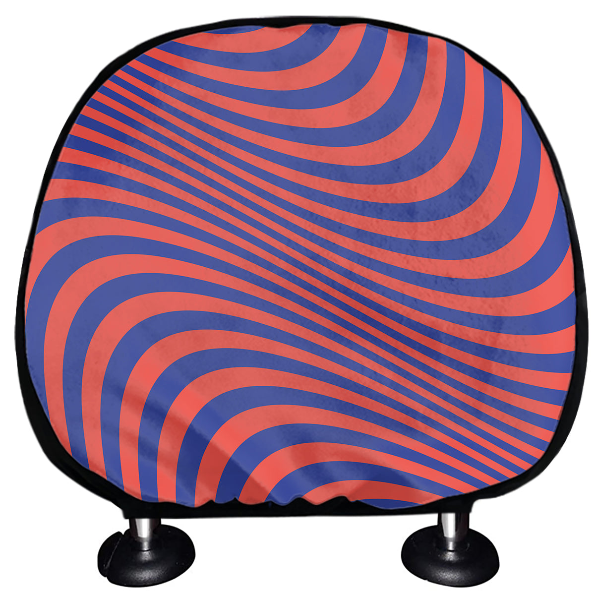 Psychedelic Illusion Print Car Headrest Covers