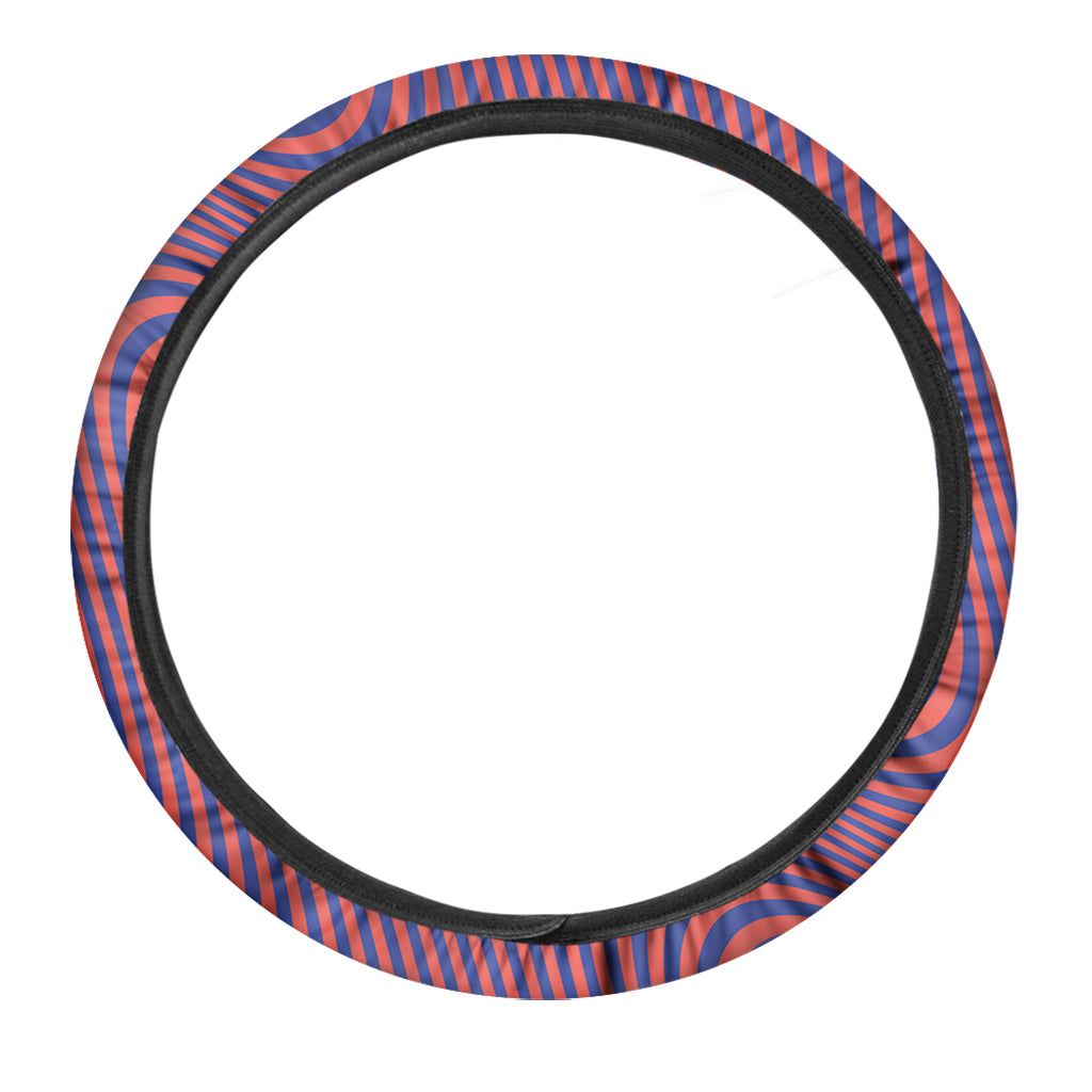 Psychedelic Illusion Print Car Steering Wheel Cover