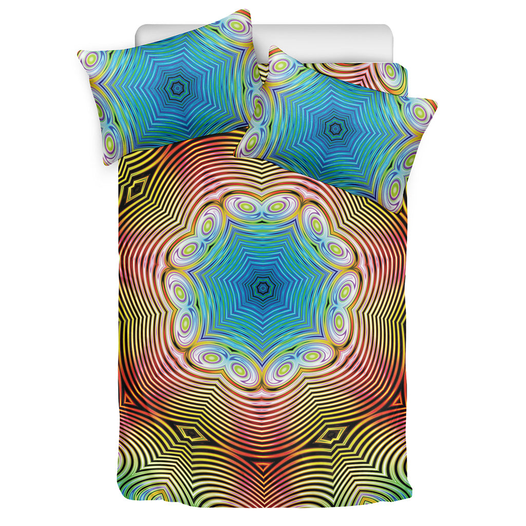 Psychedelic Kaleidoscope Print Duvet Cover Bedding Set