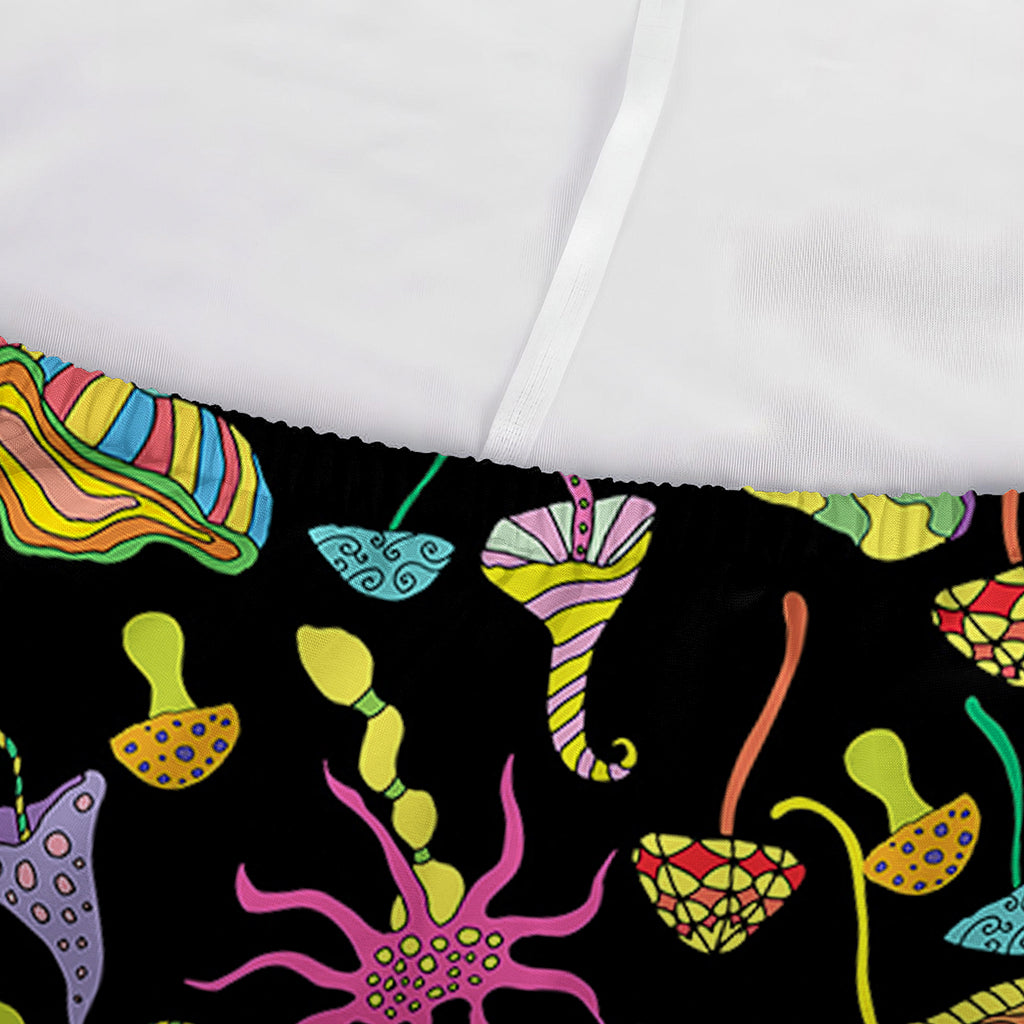 Psychedelic Mushroom Pattern Print Sofa Cover