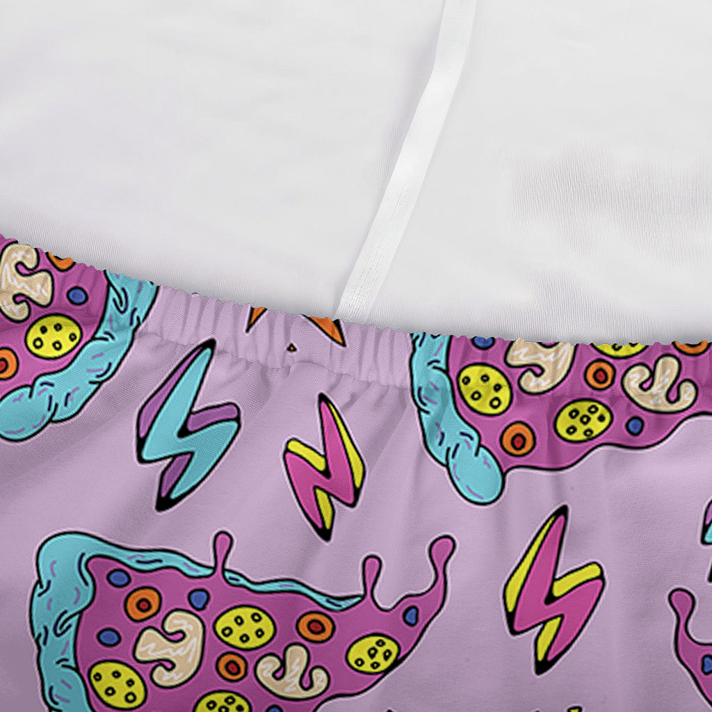 Psychedelic Pizza Pattern Print Sofa Cover